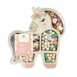 Mărgele pastelate din lemn Unicorn, 170 buc