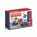 Seturi de construcție magnetice Magformers Amazing Police – set poliție și salvare, 26 piese
