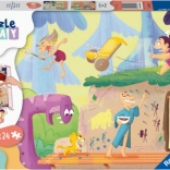 Puzzle și Joc: Omul Peșterii 2x24 piese