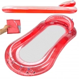 Saltea gonflabilă cu spătar și plasă pentru apă roșie Bestway