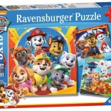 Ravensburger puzzle Patrula cățelușilor 3x49 piese