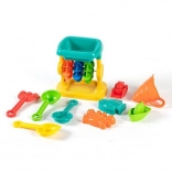 Set de nisip cu moară, 10 piese