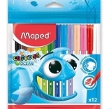 Set de carioci colorate MAPED Color'Peps Ocean 12 buc