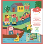 Abțibilduri repoziționabile pentru cei mici Animăluțe DJECO