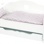 Pat de păpuși din lemn alb Small Foot