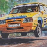 Model auto Șkoda Favorit Rallye 96 la scară 1:72