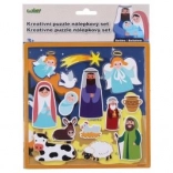 Set de puzzle creativ cu autocolante Betlém