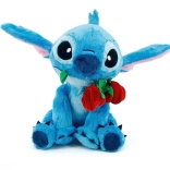 Mascota Disney Stitch cu trandafir 25 cm