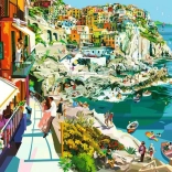 Puzzle RAVENSBURGER Romantism în Cinque Terre – 1500 piese