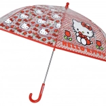 Umbrelă automată Hello Kitty 48 cm roșie