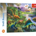 Puzzle Trefl dinozauri prădători 200 piese