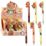 Pix gel cu element rotativ și cerneală albastră Kapibara