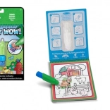 Desen magic cu apă Animăluțe, carte de colorat cu pensulă cu apă