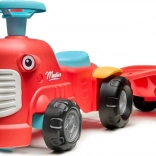 Împingător tractor cu remorcă Munico roșu