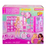Garderoba viselor BARBIE cu ținute și accesorii (fără păpușă)