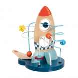 Jucărie educativă Rachetă - buclă motorică mini