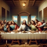 Pictură cu diamante Cina cea de Taină 30x40 cm