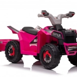 ATV roz XMX630T cu baterie, cu remorcă