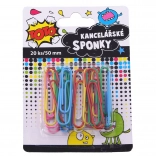 Clipsuri colorate pentru birou 50 mm