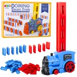 Locomotivă electrică pe baterii cu cuburi Domino și aburi