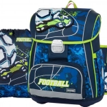 Set școlar Premium Fotbal - rucsac, sac, penar