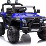 Mașinuță electrică pentru copii 12V, albastră, cu roți EVA și telecomandă
