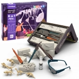 Excavații de oase de dinozaur 6 în 1 – set paleontologic pentru copii