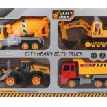 Set de camioane de construcții pentru copii, 4 bucăți