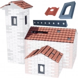 Classic World EDU cărămizi de construcție din spumă EVA – set pentru acoperiș, 38 piese