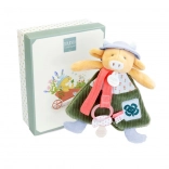 Văcuța din pluș Aneth cu suport pentru suzetă 19 cm