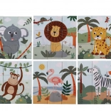 cubi safari din lemn 2kids toys