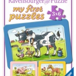 Puzzle 3x6 animăluțe RAVENSBURGER