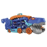 Hot Wheels T-Rex Mega Transporter – transportor de dinozauri și pistă de curse