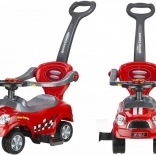 Trotinetă fără pedale cu tijă de ghidare Coupe roșie