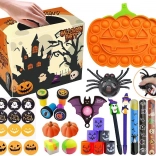 Set senzorial antistres de Halloween cu jucării fidget și pop it