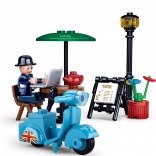 Sluban Town călăreț pe scuter – set de construcție