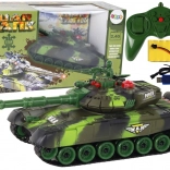 Tanc militar RC mare, controlat de la distanță, 360 de grade