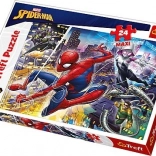 Puzzle maxi 24 piese – CURAJOSUL SPIDER‑MAN