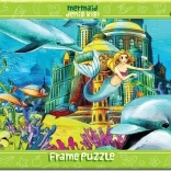 ART PUZZLE sirenă – puzzle pe placă, 48 de piese