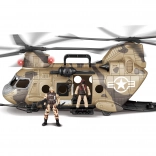Elicopter cu figurine și efecte 50 cm