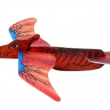 Avion din spumă dinozaur roșu