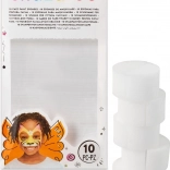 SNAZAROO Bureți pentru vopsele de față, tăiați pe jumătate, 10 bucăți