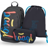 Set 3 piese Baagl: Rucsac, Penar și Săculeț Logo Mix