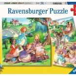 Puzzle Mici prințese 3×49 piese RAVENSBURGER