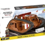 COBI Mark V (Male) tanc 1:35 set de construcție 844 piese