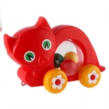 Pisicuță de tras cu mingi în mișcare pentru copii