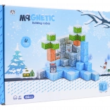 cuburi și cărămizi magnetice 3D – set de construcție, 66 piese