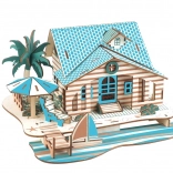 Puzzle 3D din lemn Vila din Bali