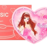 Cutie de bijuterii inimă cu balerină