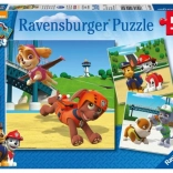 Puzzle Ravensburger Patrula Cățelușilor 3×49 piese